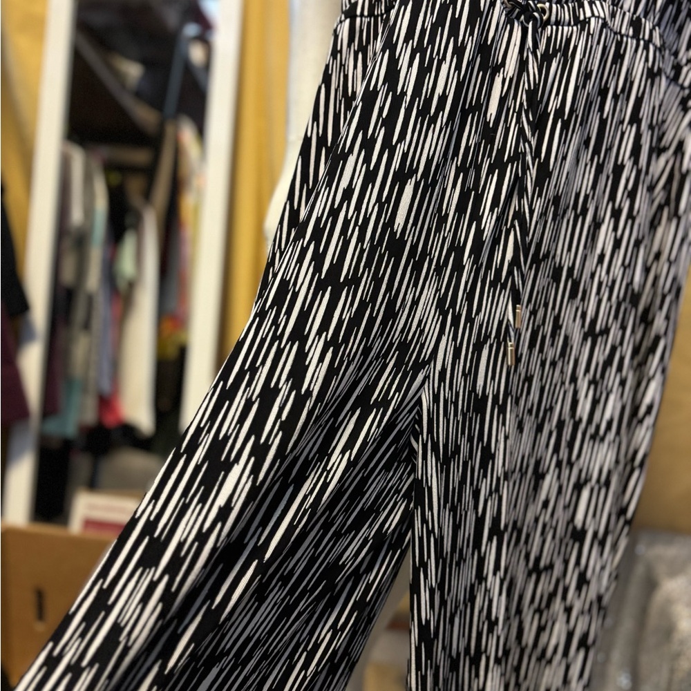 Chico's Monochrome Patterned‎ Jumpsuit
